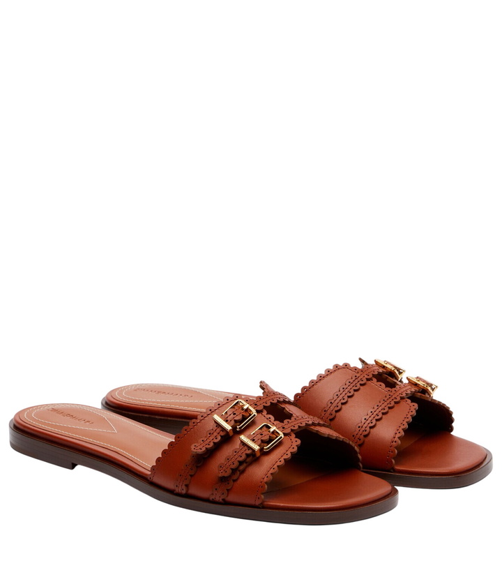 Photo: Zimmermann Goldie leather slides