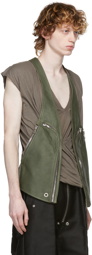 Rick Owens Green Bauhaus Harness Vest