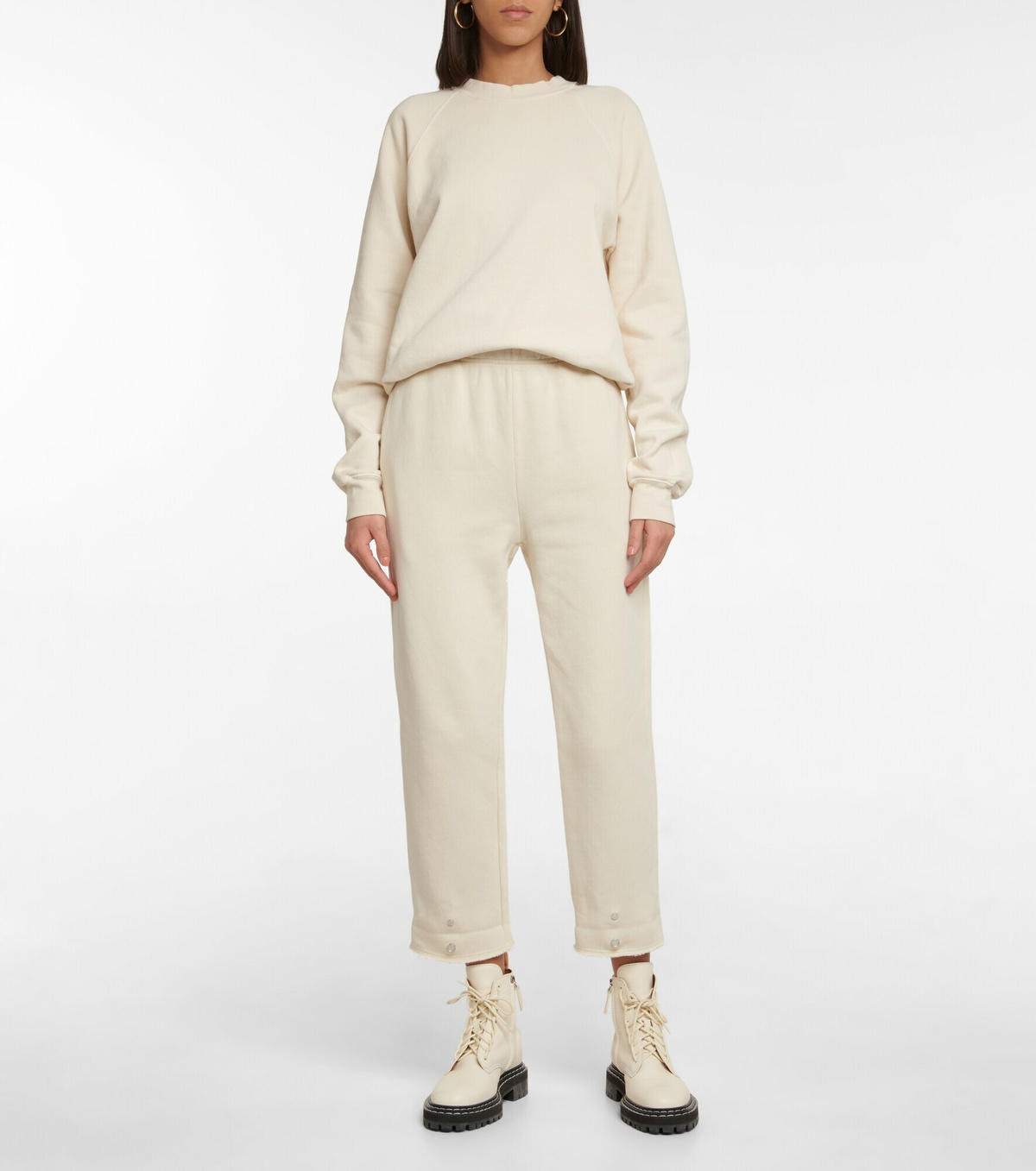 Les Tien - Cotton jersey straight sweatpants