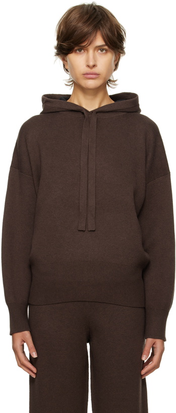 Photo: Proenza Schouler Brown Proenza Schouler White Label Rib Knit Hoodie