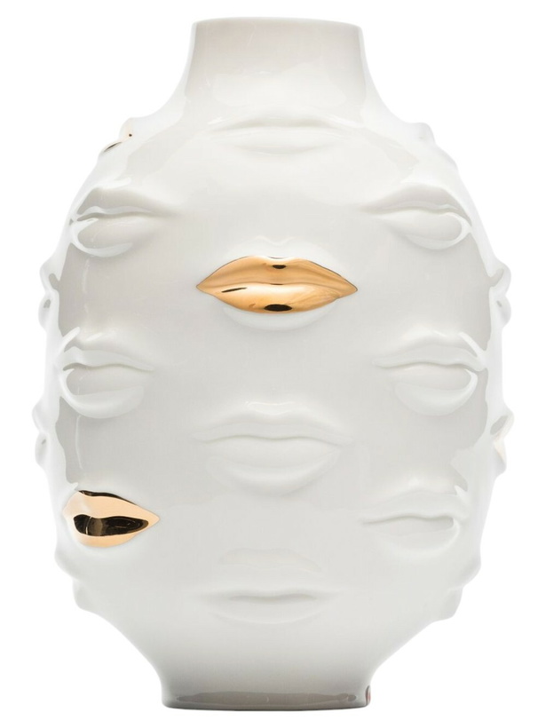 Photo: Jonathan Adler White Gilded Gala Round Porcelain Vase
