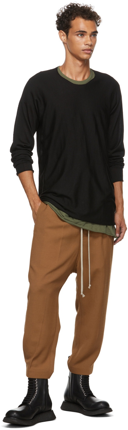 Label Under Construction Black Arched Sweater