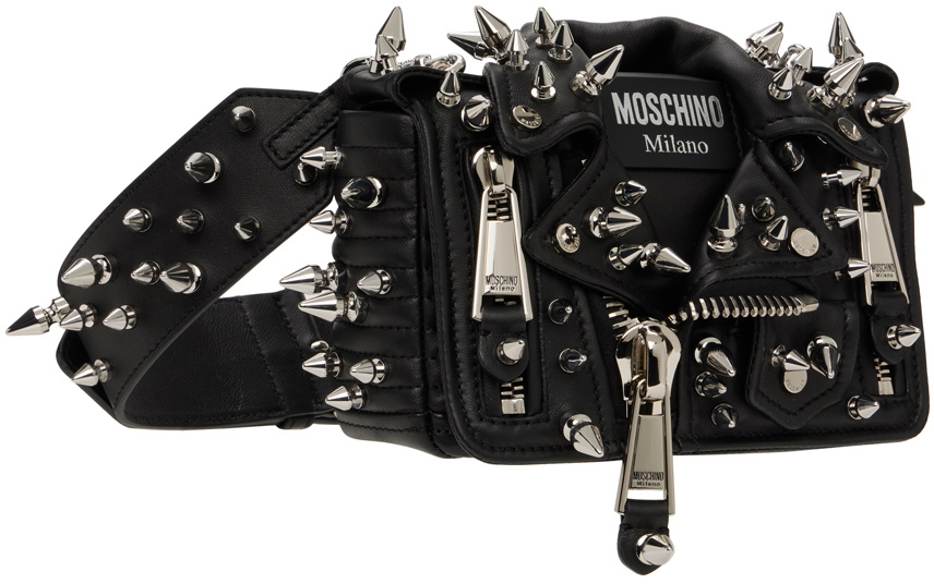 Moschino Black Studded Biker Bag Moschino Moschino Black Studded Biker Bag Moschino