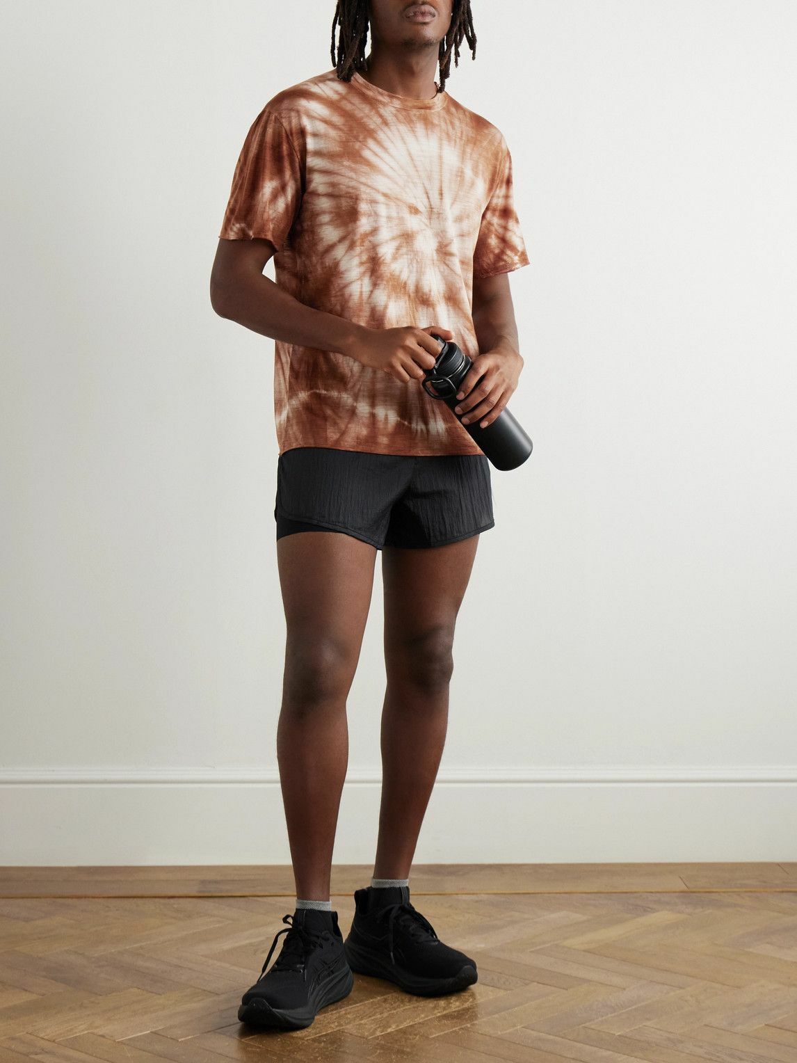 Satisfy - Tie-Dyed CloudMerino™ T-Shirt - Brown