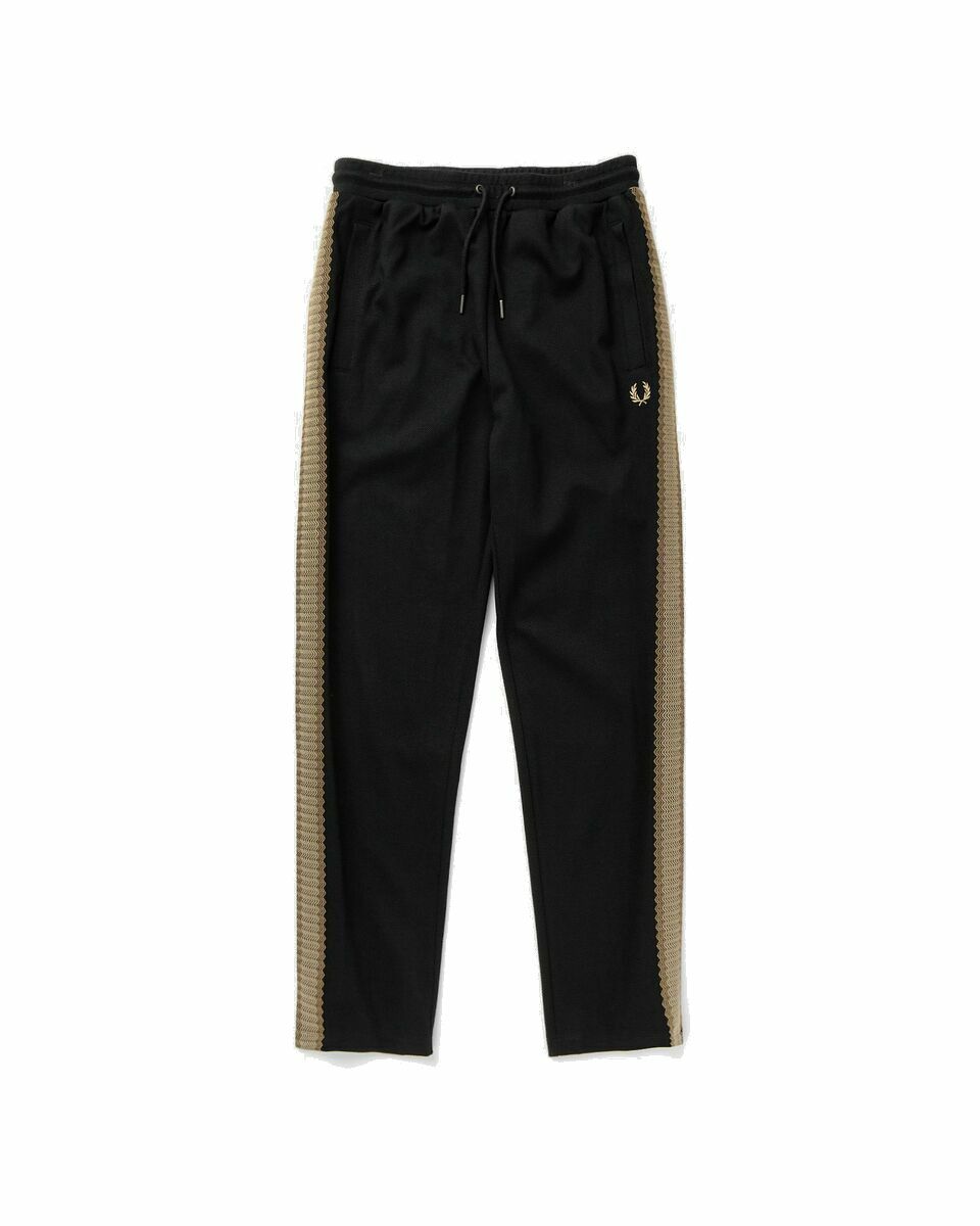 Photo: Fred Perry Crochet Tape Track Pant Black - Mens - Track Pants