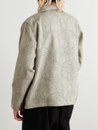 Karu Research - Embroidered Cotton Chore Jacket - Neutrals