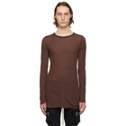 Rick Owens Red Rib Long Sleeve T-Shirt