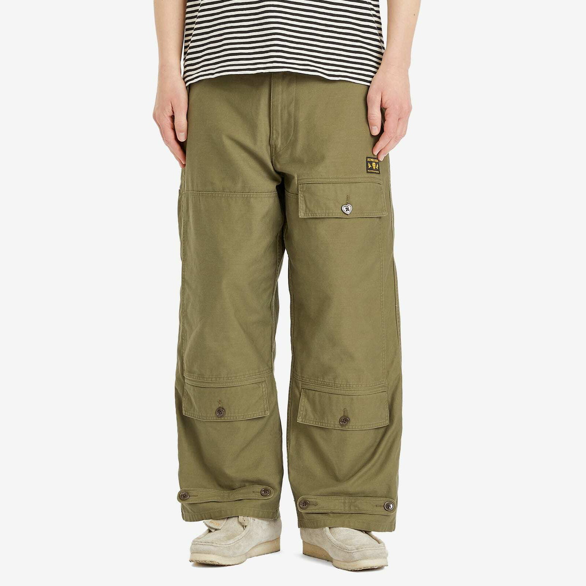 パンツ HUMAN MADE Flight Pants Human Made Men's Air Force Pants in Olive Human Made