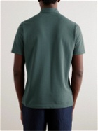 De Petrillo - Slim-Fit Cotton-Piqué Polo Shirt - Green