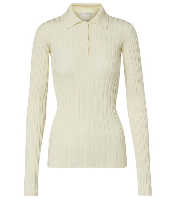 Photo: Calvin Klein Collection Amber wool polo sweater