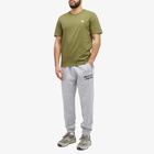 Maison Kitsuné Men's Chillax Fox Patch Regular T-Shirt in Military Green