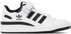 adidas Originals White & Black Forum Low Sneakers