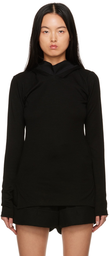 Photo: Yohji Yamamoto Black Vented Hoodie