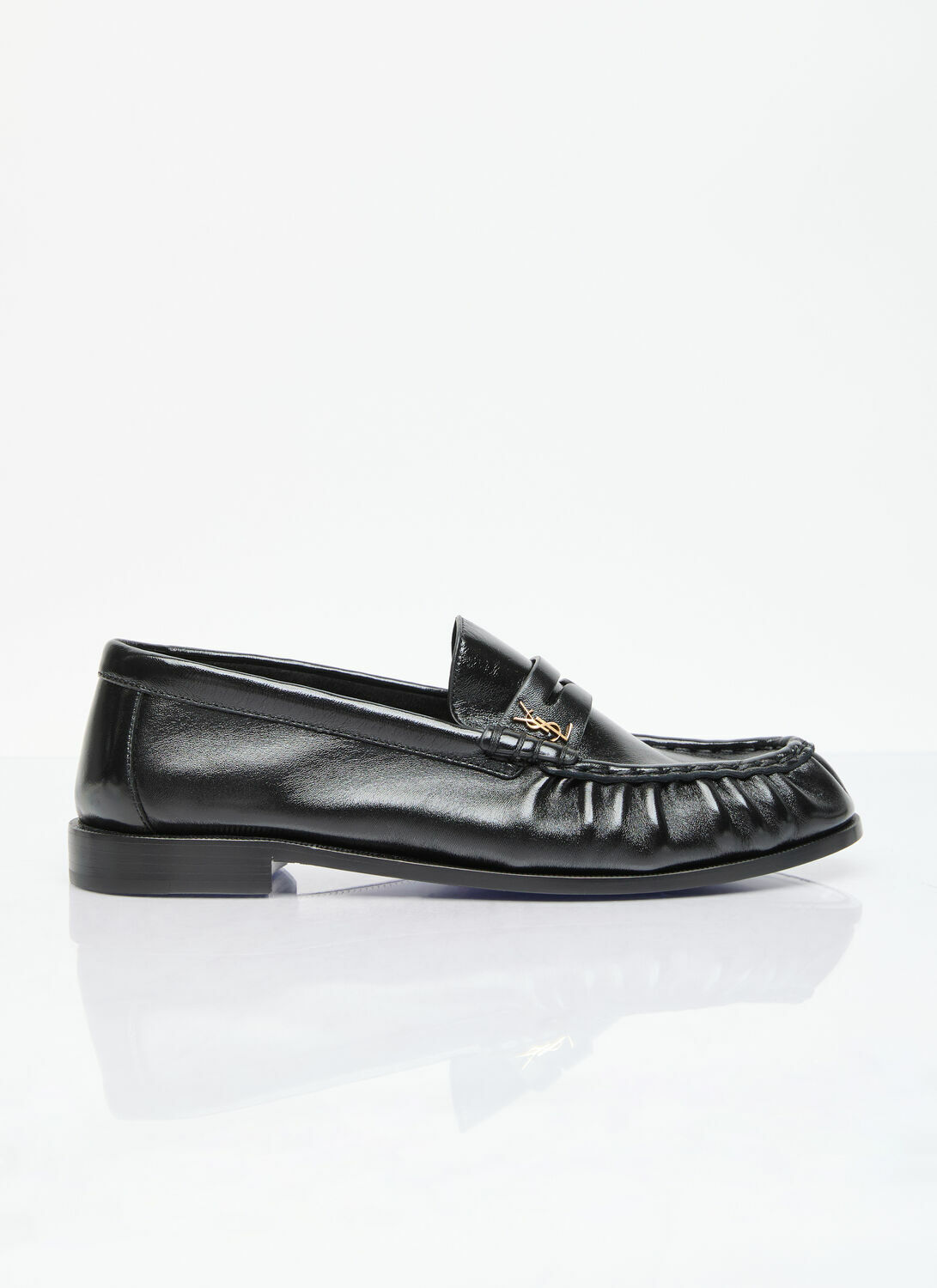 Saint Laurent Le Loafer Penney Leather Slippers