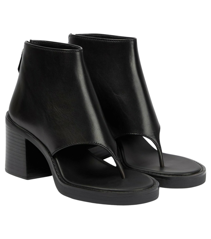 Photo: Miu Miu Thong leather ankle sandals