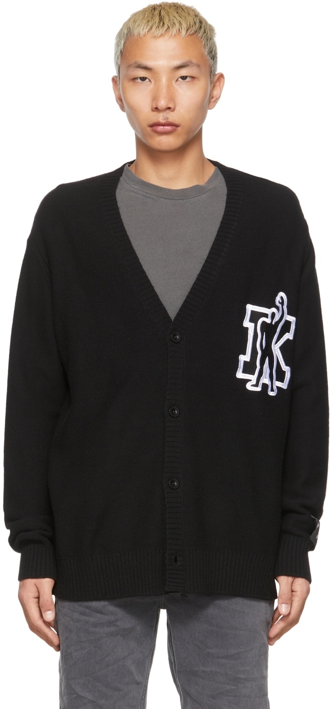 Ksubi Black K Man Cardigan Ksubi