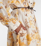 Zimmermann Ottie floral ramie shirt dress