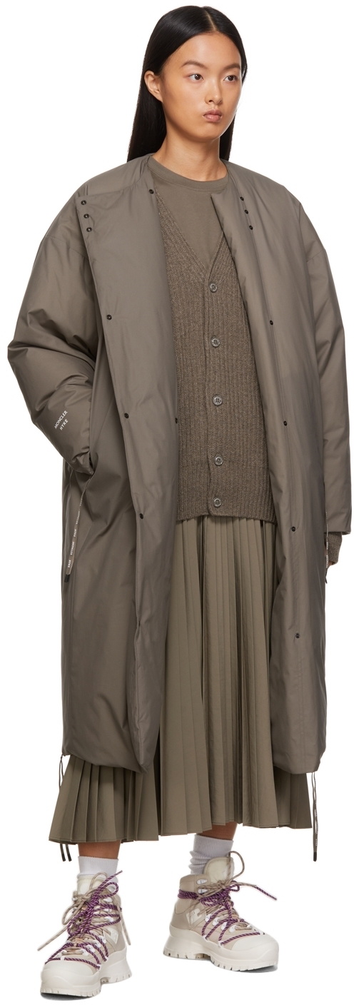 Moncler Genius Taupe 4 Moncler HYKE Down Muveranis Coat Moncler Genius