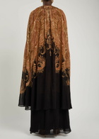 Zimmermann Hypnotic Cape-effect Chiffon Maxi Dress Multi Print
