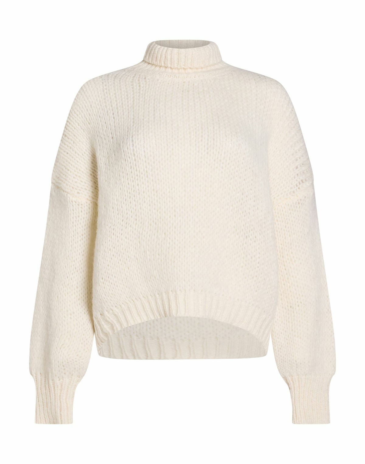 Roberto Collina Womens Turtleneck in Off white