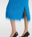 Dries Van Noten Fringed midi skirt