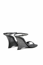 Diesel D-Amber-Wedge sandals in Lurex fabric - Sandals Womens in Silver