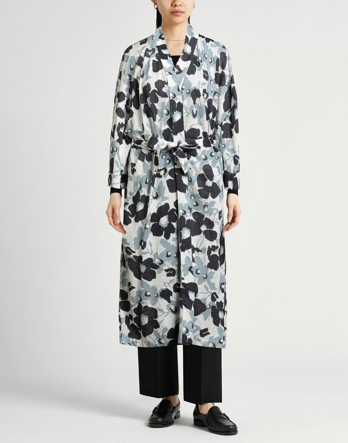 Majestic Filatures Womens Overcoat & Trench Coat Light in Grey