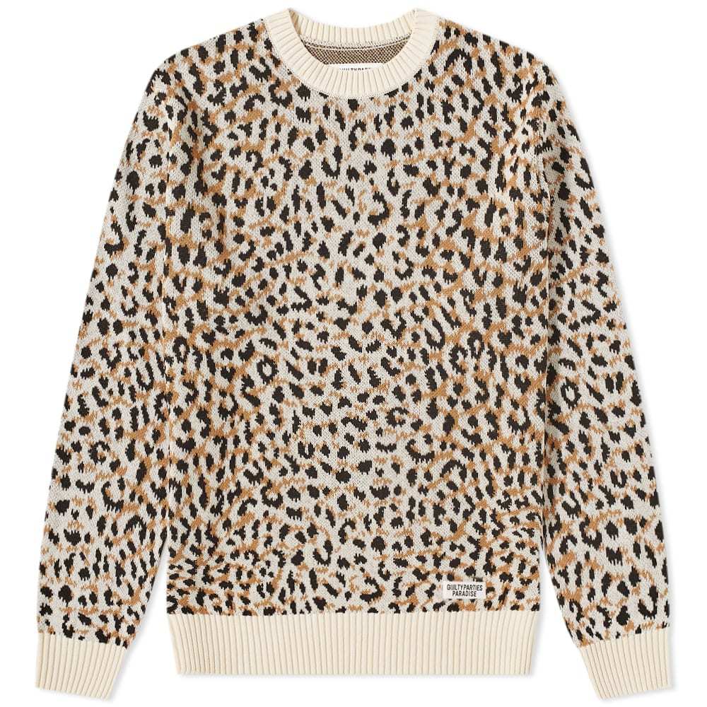 Wacko Maria Type 2 Leopard Jacquard Sweater Wacko Maria