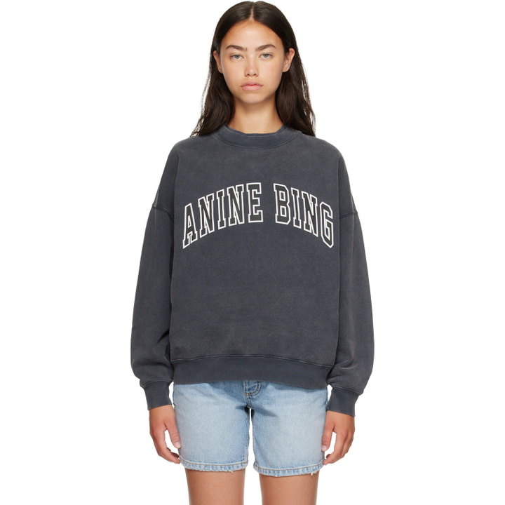 Photo: ANINE BING Black Miles New Classic Sweatshirt