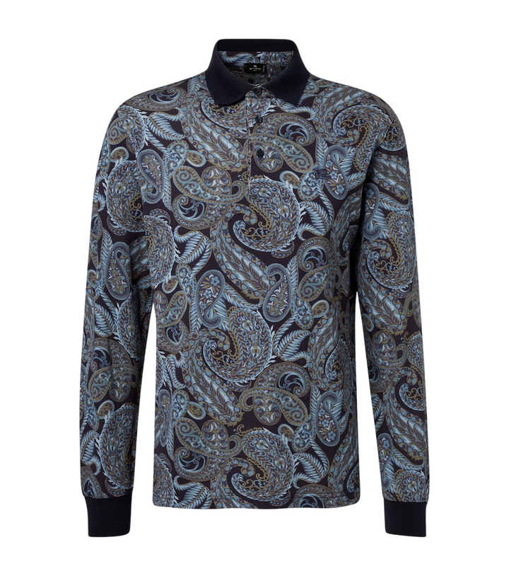Photo: Etro Paisley cotton polo sweater