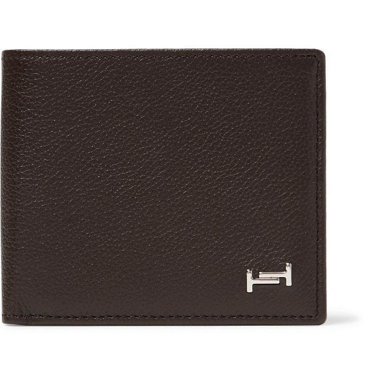 Photo: Tod's - Logo-Appliquéd Full-Grain Leather Billfold Wallet - Dark brown