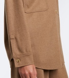 Max Mara Camel hair and wool-blend shirt