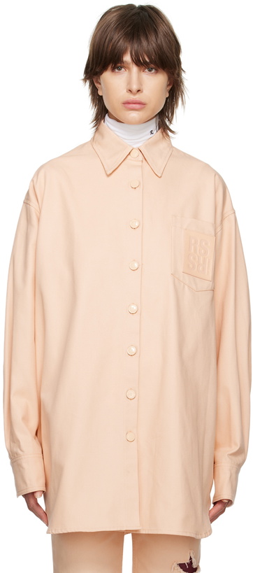 Photo: Raf Simons Orange Patch Shirt