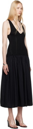 BELLE Black Siena Midi Dress