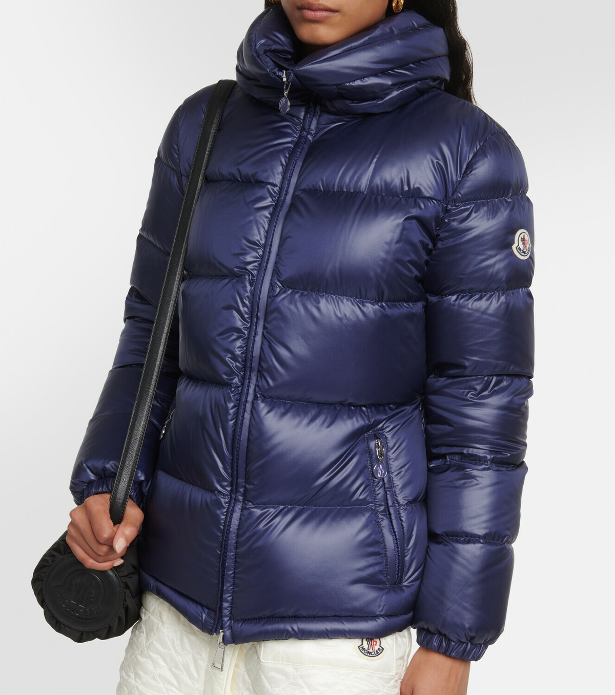 ジャケット MONCLER DOUROS - Hooded Down Jacket Moncler Douro Hooded Down Jacket - Black | Editorialist