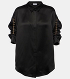 Loewe Chain silk satin shirt