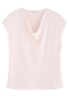 Vince Draped Silk-satin top Light Pink