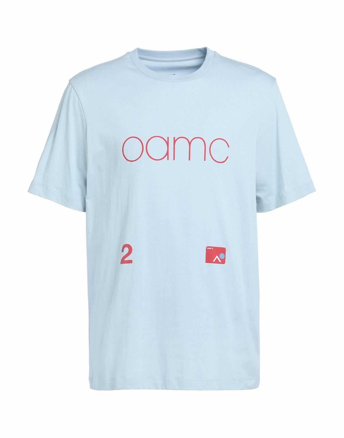 Oamc Mens T-shirt Sky in Blue