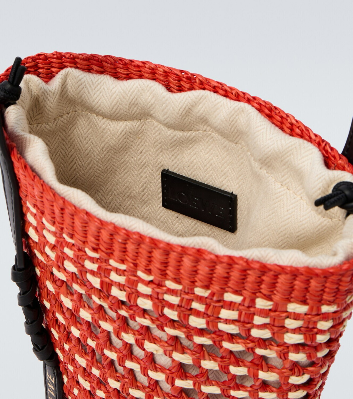 Loewe Paula's Ibiza leather-trimmed shoulder bag