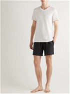 Schiesser - Cotton and Modal-Blend Jersey Pyjama Shorts - Black