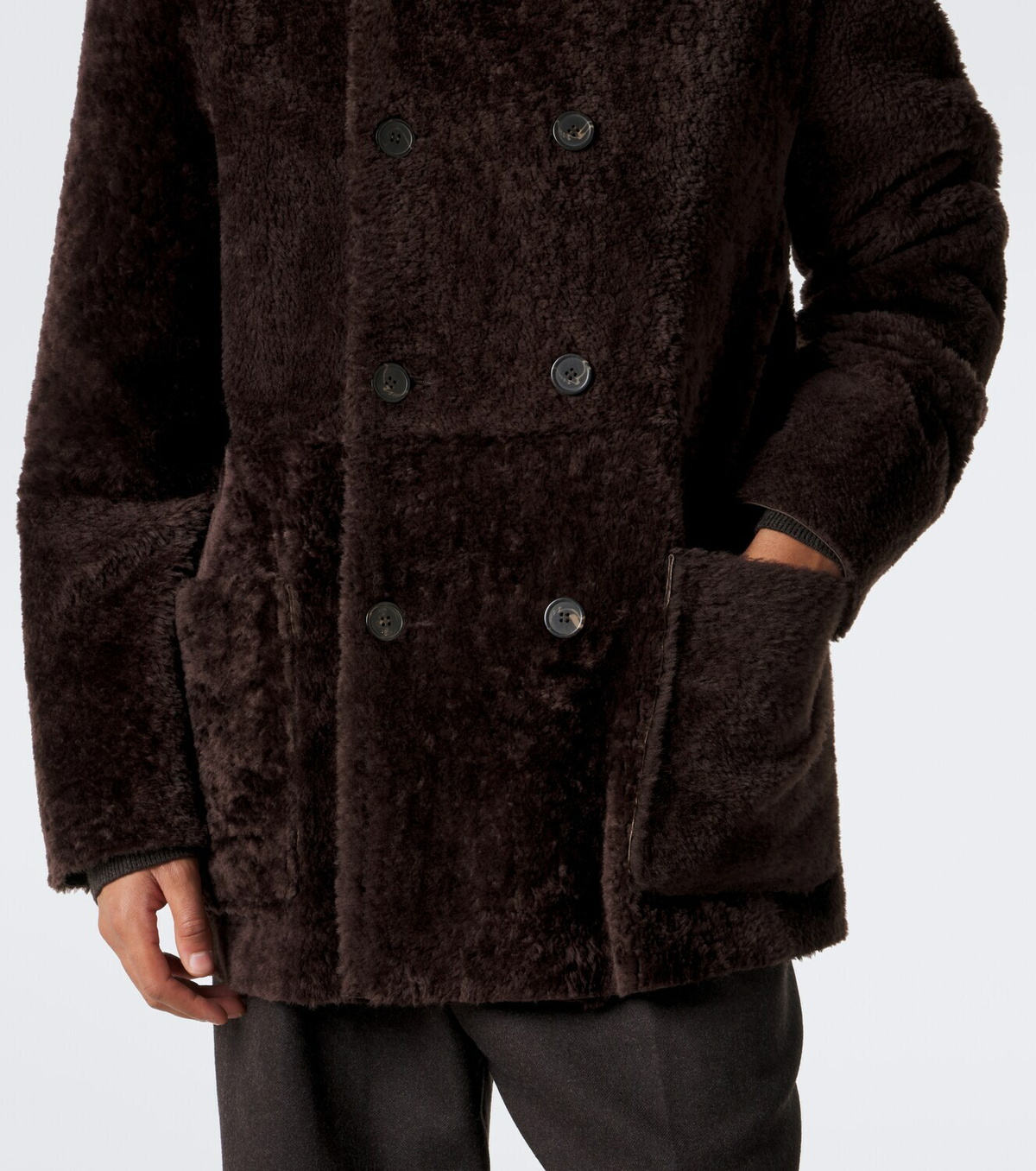 Arma Caleb reversible shearling and leather coat