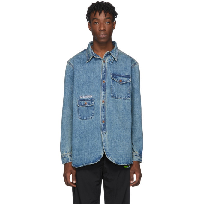 Photo: Han Kjobenhavn Blue Denim Heavy Army Shirt