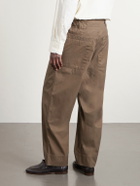 Margaret Howell - Tapered Cotton-Blend Canvas Trousers - Green