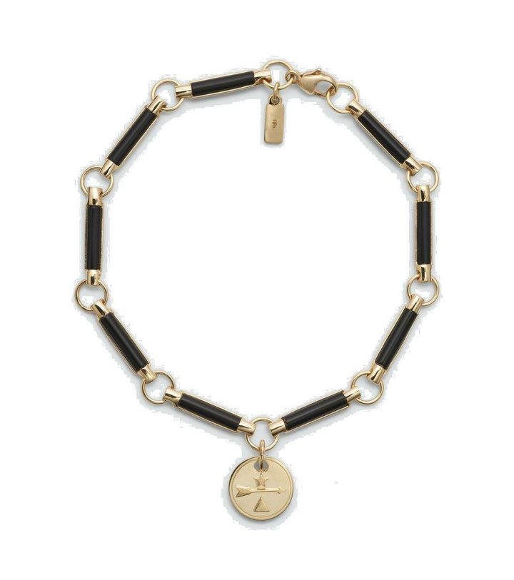 Photo: Foundrae Dream 18kt gold chain bracelet with onyx