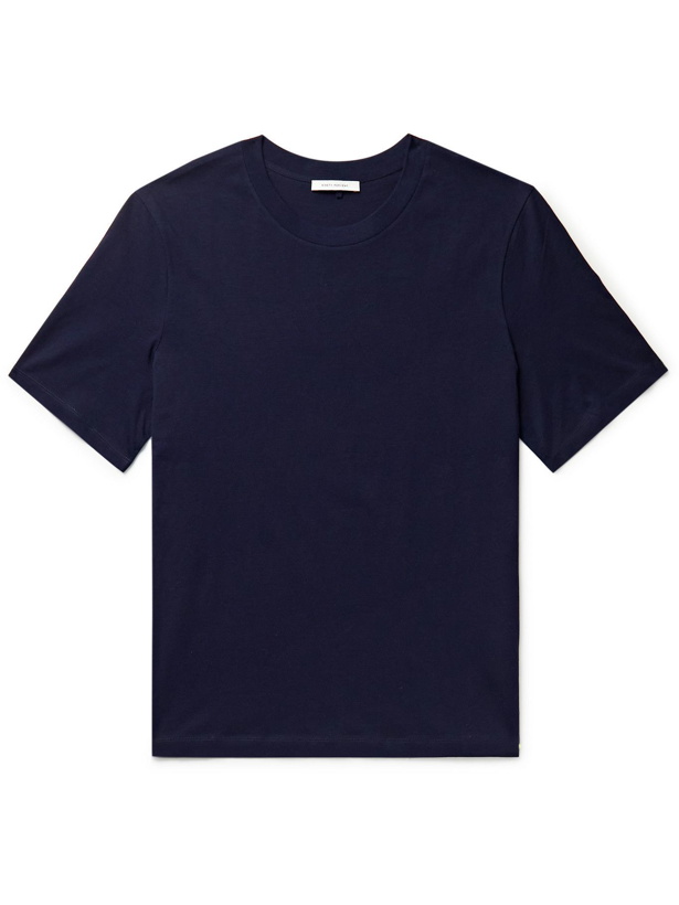 Photo: NINETY PERCENT - Organic Cotton-Jersey T-Shirt - Blue