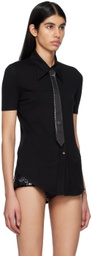 Pushbutton Black Tie Shirt