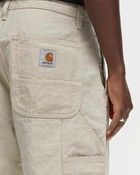 Carhartt Wip Walter Double Knee Pant Beige - Mens - Casual Pants