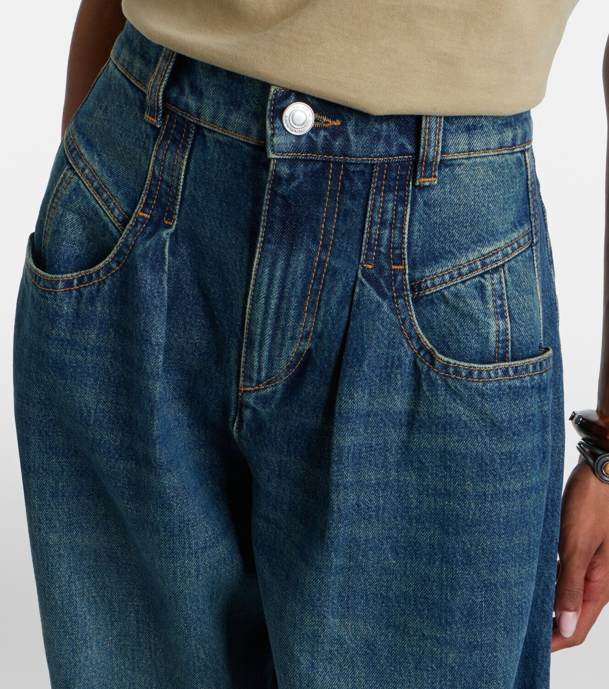 Isabel Marant Lishaga barrel-leg jeans