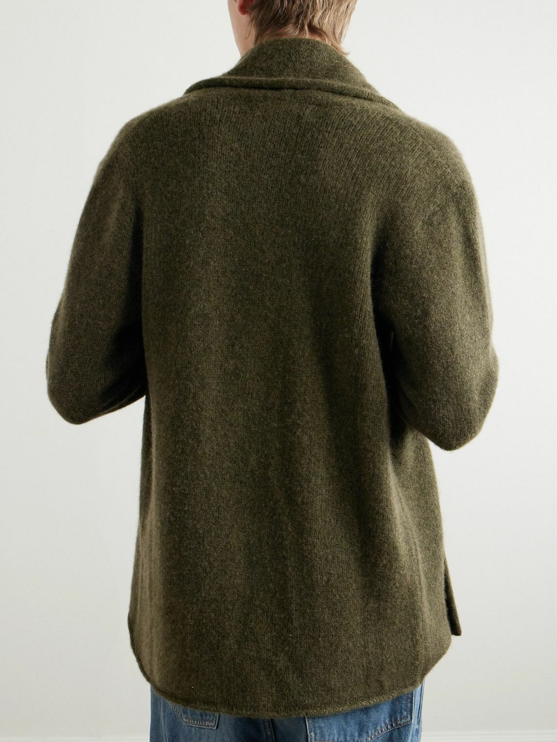 The Elder Statesman - Shawl-Collar Cashmere Cardigan - Green