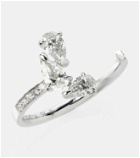 Repossi Serti sur Vide 18kt white gold ring with diamonds